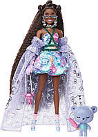 Лялька Barbie Extra Fancy у платті з принтом ведмедики Тедді (HHN11/HHN13)