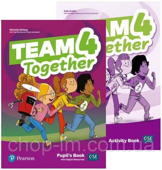 Комплект Team Together 4 Pupil's Book + Activity Book (Підручник + тетрадь) Pearson