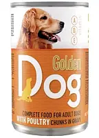 Вологий корм для собак Golden Dog, з куркою, 415 г