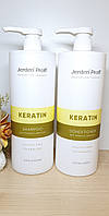 Безсульфатний набір з кератином і протеїнами шовку для сухого та ламкого волоссяJerden Proff 1000 мл топ