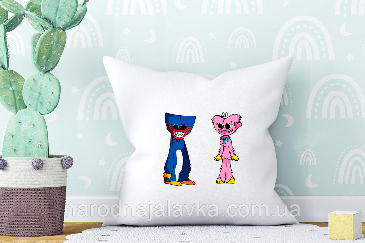 Подушка з Хаггі Ваггі та Кіссі Міссі. Чудовий подарунок дитині.