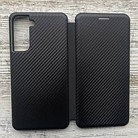 Карбоновий чохол-книжка для Samsung Galaxy S21