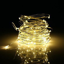 Гірлянда крапля роси нічник 10м 100Led на батарейках