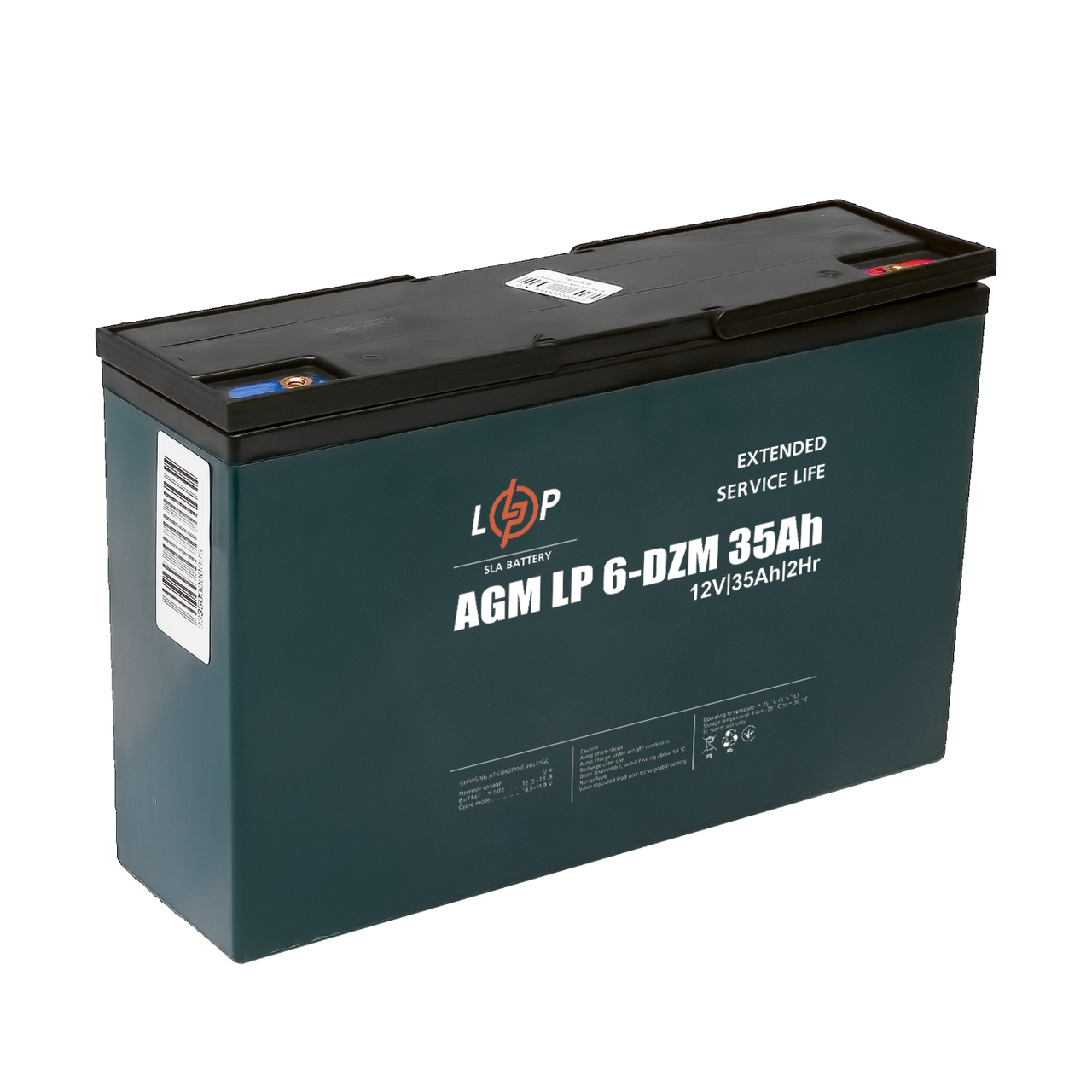 Акумулятор тяговий AGM LogicPower LP 6-DZM-35Ah  (12V-35Ah)