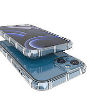 Чохол WXD силіконовий протиударний для iPhone 15 (закрита камера) / прозорий, фото 2