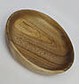 Дерев’яна тарілка для подачі | горіх │ Ø 26 см × 3,8 см │ кругла натуральна тарілка, фото 4
