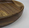 Дерев’яна тарілка для подачі | горіх │ Ø 26 см × 3,8 см │ кругла натуральна тарілка, фото 5