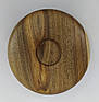 Дерев’яна тарілка для подачі | горіх │ Ø 26 см × 3,8 см │ кругла натуральна тарілка, фото 6