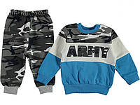 Детский камуфляжная одежда Милитари ARMY для мальчиков 3-6-9-12-18 месяца