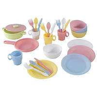 KidKraft игрушечная детская посуда 27 предметов Cookware Set Pastel