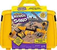 Kinetic Sand кинетический песок стройка в чемоданчике 6059398 Construction Site Folding Sandbox Playset