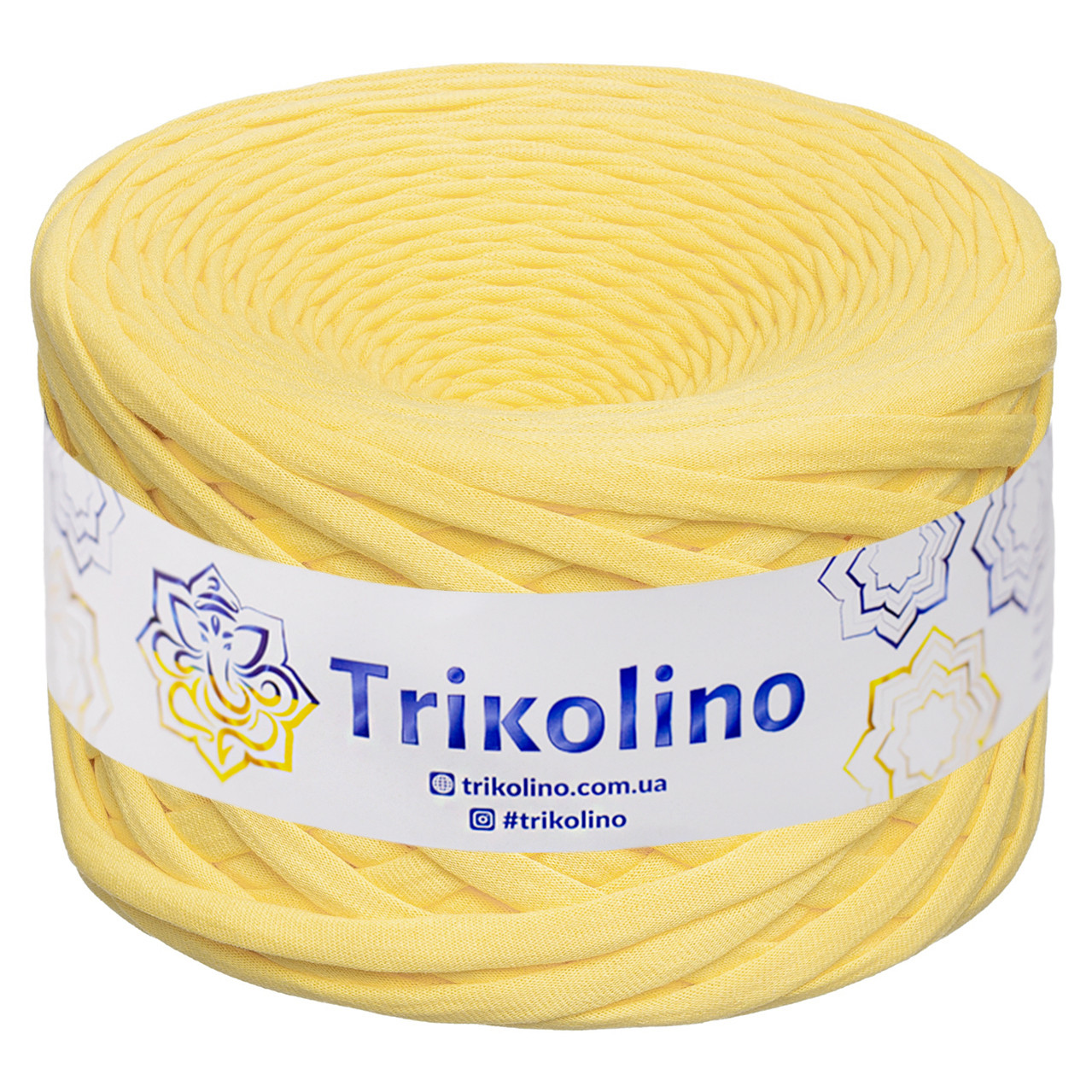 Трикотажна пряжа Trikolino, 7-9 мм., 50 м., Банановий шейк, нитки для в'язання