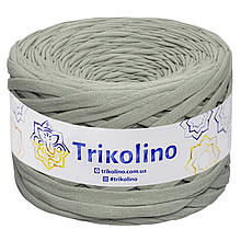 Трикотажна пряжа Trikolino, ширина нитки 7-9 мм., довжина мотка 100 м., Оливковий