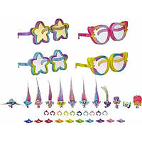 Trolls DreamWorks тролли мировое турне набор очки кольца и заколки E8843 World Tour Tiny Dancers Rainbow