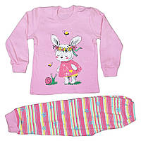 Пижама 92 110 размеры из ткани интерлок на девочку 110-116