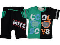 Літній одяг дитячий Шорти та футболка для хлопчиків 9-12-18-24 місяців