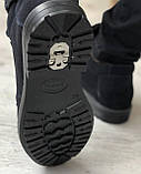 Черевики Чоловічі Натуральна Замша Чорні Зимові, фото 4