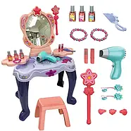 Дитяче трюмо для дівчинки (на батарейках, світло, звук, індукційна паличка, аксесуари, в коробці) 661-134, фото 2