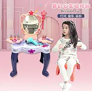 Дитяче трюмо для дівчинки (на батарейках, світло, звук, індукційна паличка, аксесуари, в коробці) 661-134, фото 3