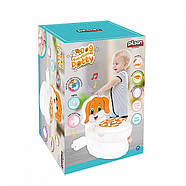 Горщик зі спинкою Pilsan Собачка (знімний горщик, тримач для паперу, звуки води, підсвічування кнопки) 07-562, фото 3