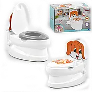 Горщик зі спинкою Pilsan Собачка (знімний горщик, тримач для паперу, звуки води, підсвічування кнопки) 07-562, фото 4