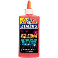 Elmer's Клей для слаймов светящийся в темноте розовый 266 мл 2062245 Electrifying Glow-in-the-Dark Liquid Glue