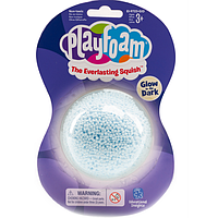 Playfoam Шариковый пластилин светящийся в темноте синий glow in the dark