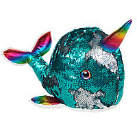 Way To Celebrate Мягкая игрушка нарвал с паетками Sequin Plush Narwhal