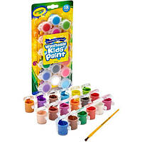 Crayola Смываемые краски 18 цветов Washable Kid's Paint Assorted Colors 18 Each