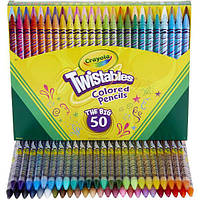 Crayola Twistables Выкручивающиеся карандаши 50 шт Colored Pencils Coloring Set