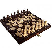 Набір настільних ігор Madon 3 в 1 шахи, шашки, нарди дерев'яні 41 х 41 см, у футлярі (MD141)