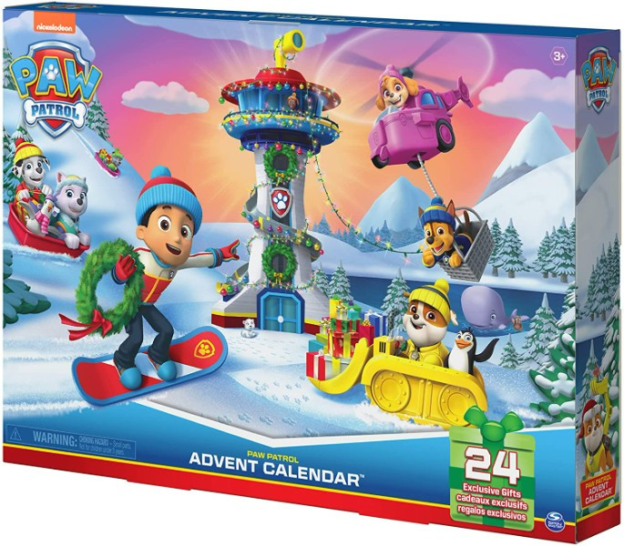 Paw Patrol Advent Calendar адвент календарь щенячий патруль 24 сюрприза
