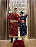 Костюми Діда Мороза та Снігуроньки велюровий костюм новорічні костюми Дідусь Мороз, Дід Мороз та Снігуронька, фото 4