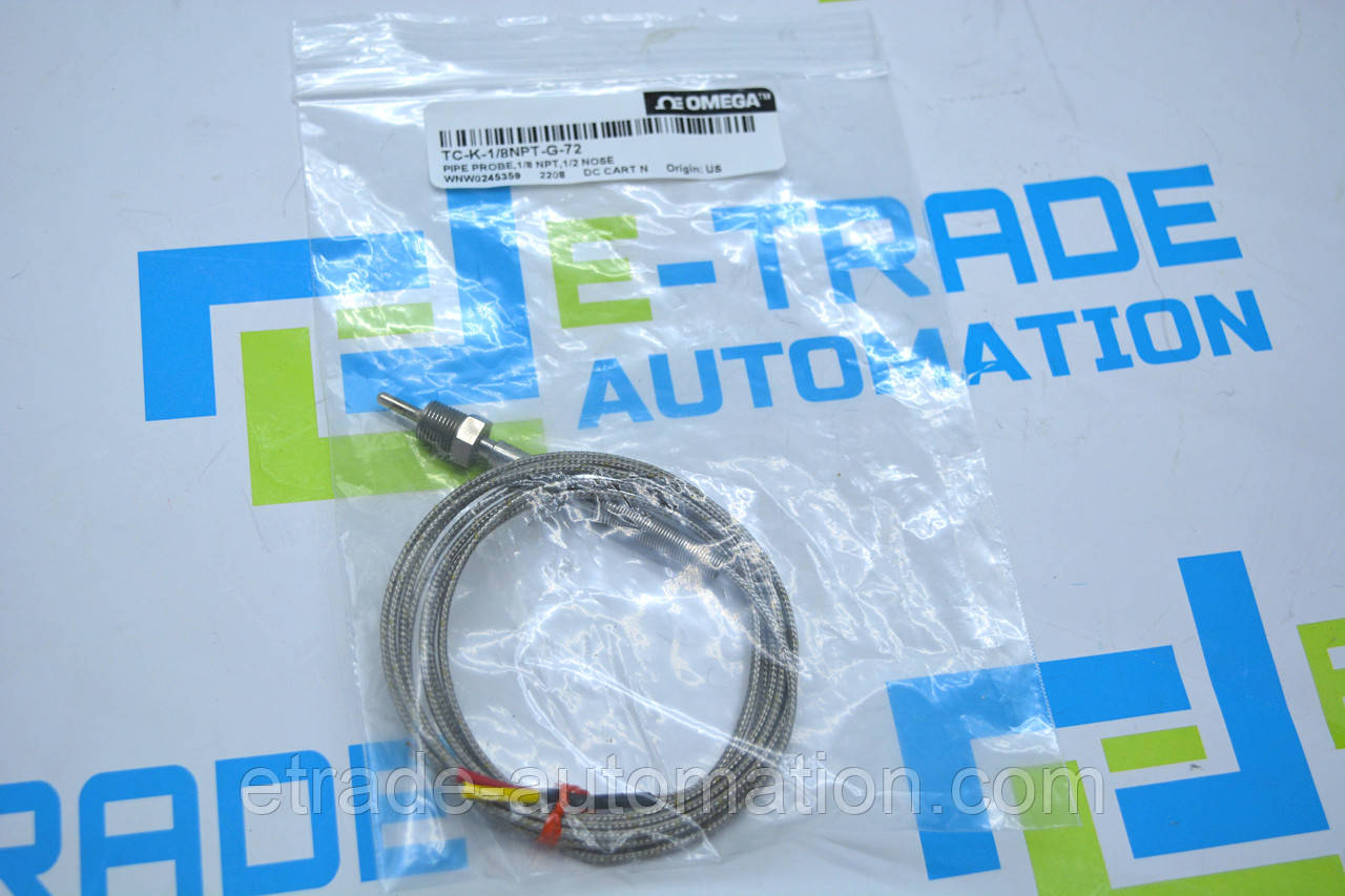 Зрізаний зонд Omega Engineering TC-K-1/8NPT-G-72