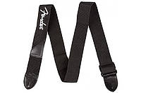 Ремень гитарный Fender Strap 2 Black White Logo