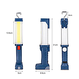 Ліхтарик Bailong BL 821+ з магнітом COB 18650 battery usb charge, фото 6