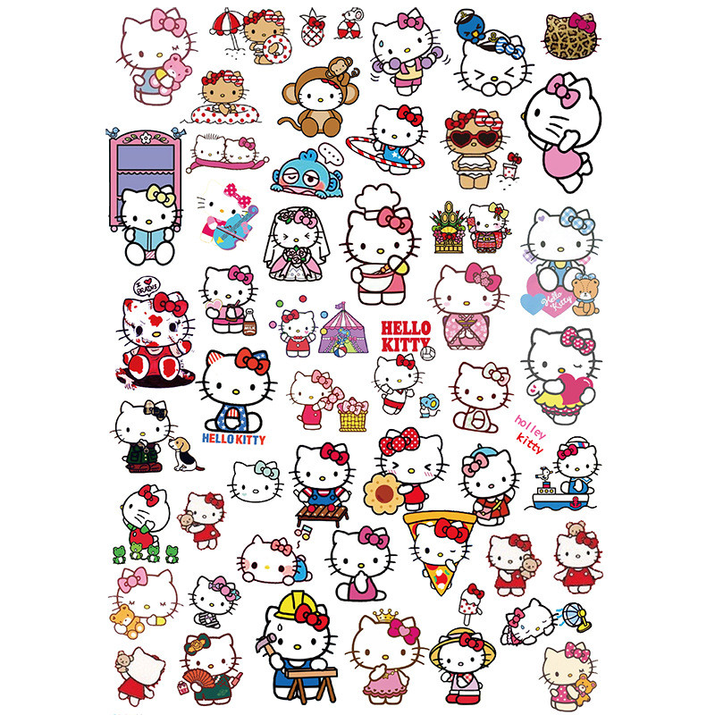 Купить Наклейки Хелло китти, стикеры Hello Kitty, аниме, генишен импакт ...