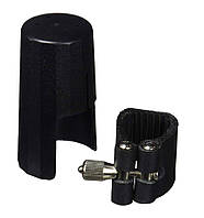 Лигатура и колпачок для альт саксофона J.MICHAEL D03 Leather Clamp and Cap for Alto Sax