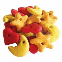 Печиво для собак "Heart, moon, star" зі смаком помідорів, куркуми, ванілі, 2 кг