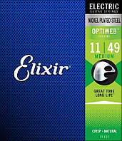 Струны для электрогитары Elixir Nickel Plated Steel OptiWeb Coating Medium 11-49 (EL OW M)