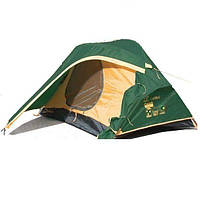 Палатка Tramp Colibri v2 двухместная на двоих на 2 чел туристическая походная кемпинговая зеленая компактная