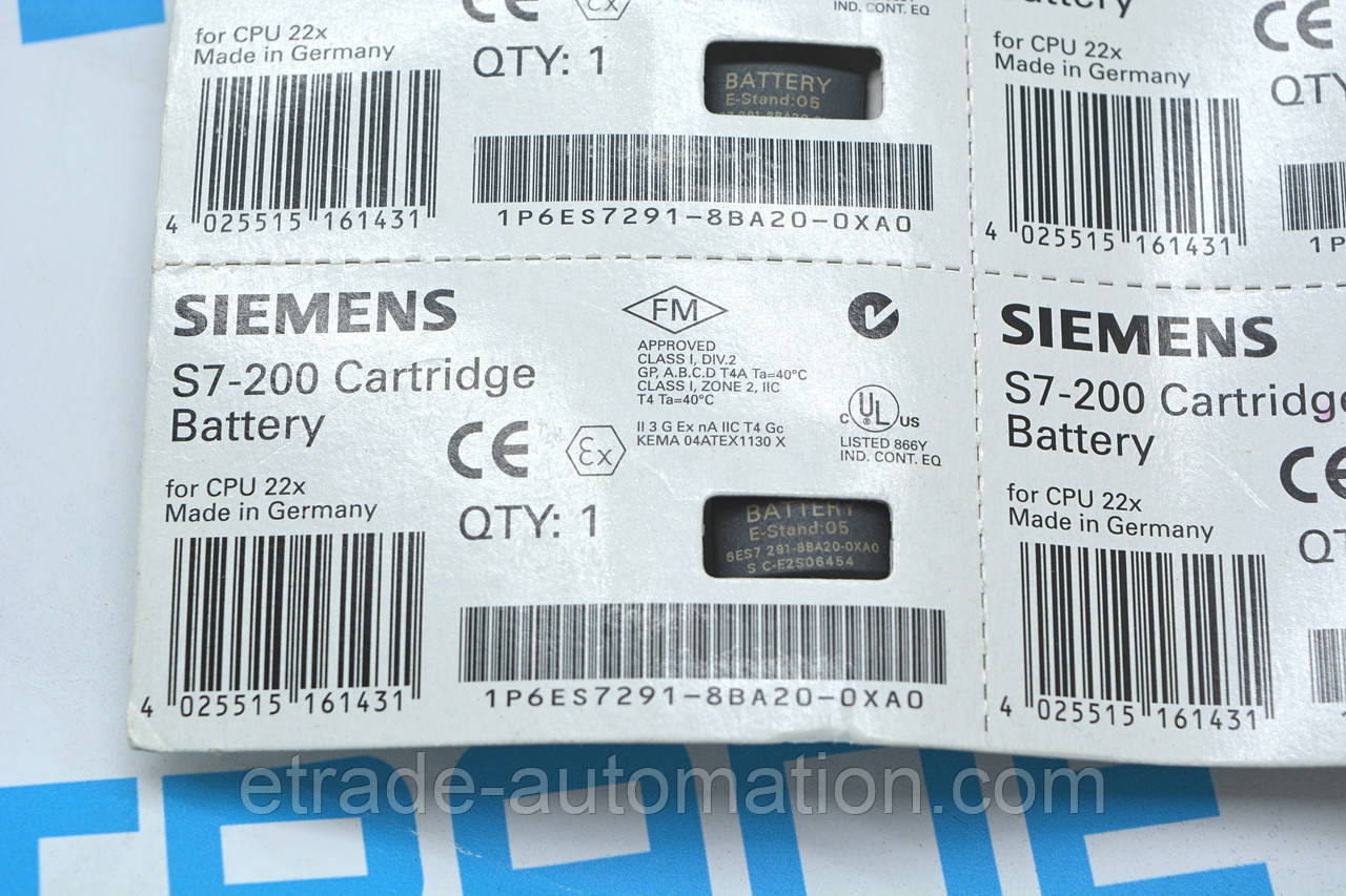 Батарейка Siemens 6ES729-8BA20-0XA0