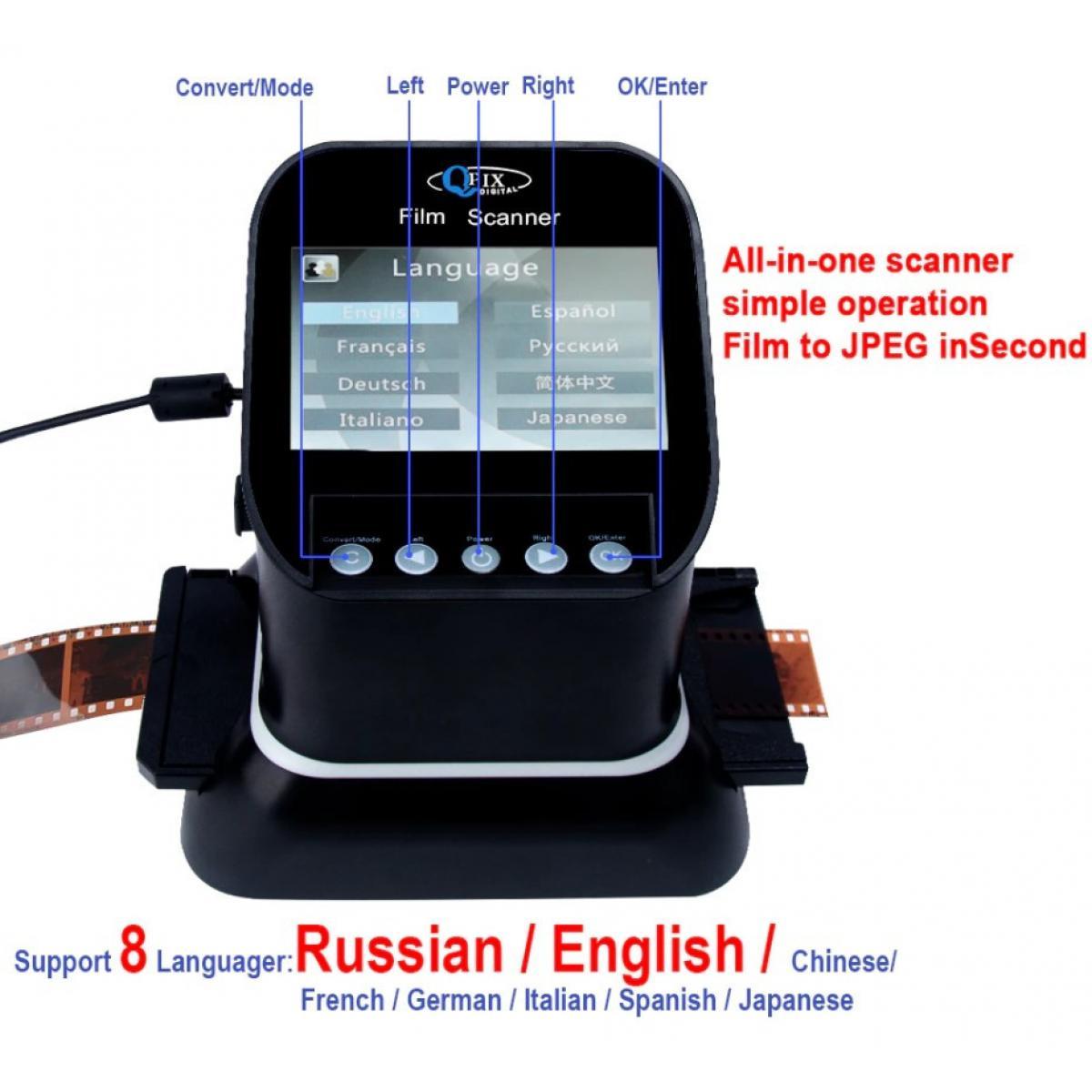 Купить Cканер фотопленки, слайдов, негативов QPIX DIGITAL FS220, Black ...