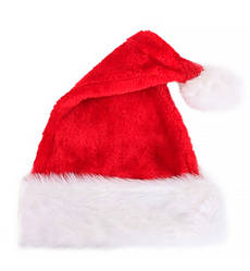 Новорічна шапка, розмір 40*28 см, колір - червоний