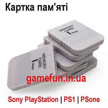 Картка пам'яті Sony PlayStation | PS1 | PSone 1 MB (15 блоків)