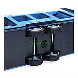 Трамвай іграшка дитяча великий 44 см інерційний зі світлозвуковими ефектами Синій (59837), фото 6