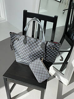 Louis vuitton black and grey neverfull hotsell