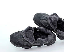 Чоловічі кросівки Adidas Yeezy Boost 500 Black Winter (с мехом) ALL09643, фото 6