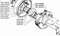 Шпилька ступицы задней,КПП Газель,Волга L=60мм М12/14x1,25x2х40 (ремонтная) (пр-во Европа) 291849-П29