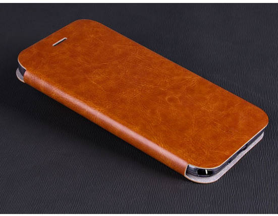 Шкіряний чохол-книжка Mofi для ASUS ZenFone Zoom (ZX550) коричневий, фото 1